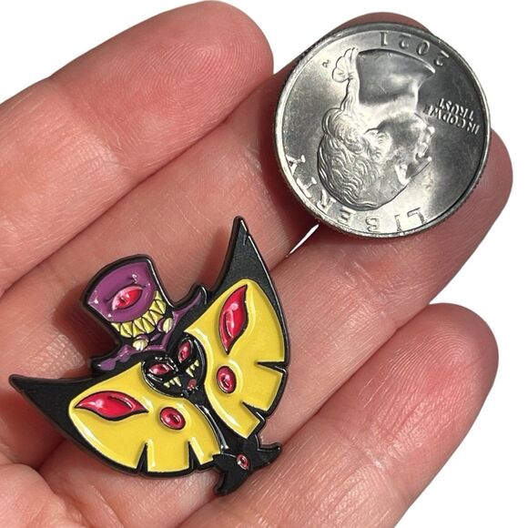 Hazbin Hotel Sir Pentious Snake Enamel Pin - Picture 5 of 7